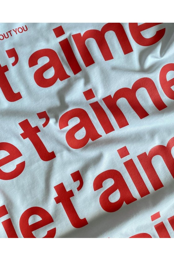 T-SHIRT JE T’AIME - SMITHING RED/WHITE