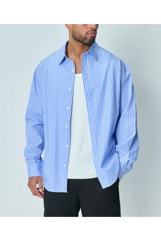 OVERSHIRT IN COTONE W/STRIPES