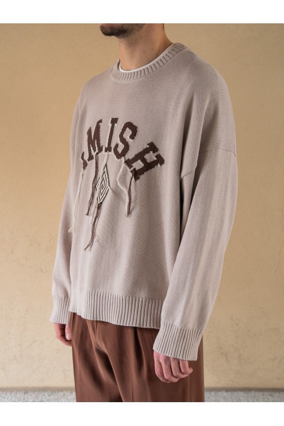 AMISH- MAGLIONE OVER  LOGO...