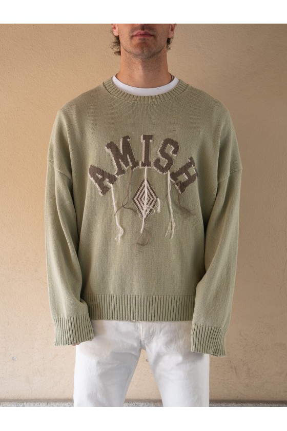 AMISH- MAGLIONE OVER  LOGO...