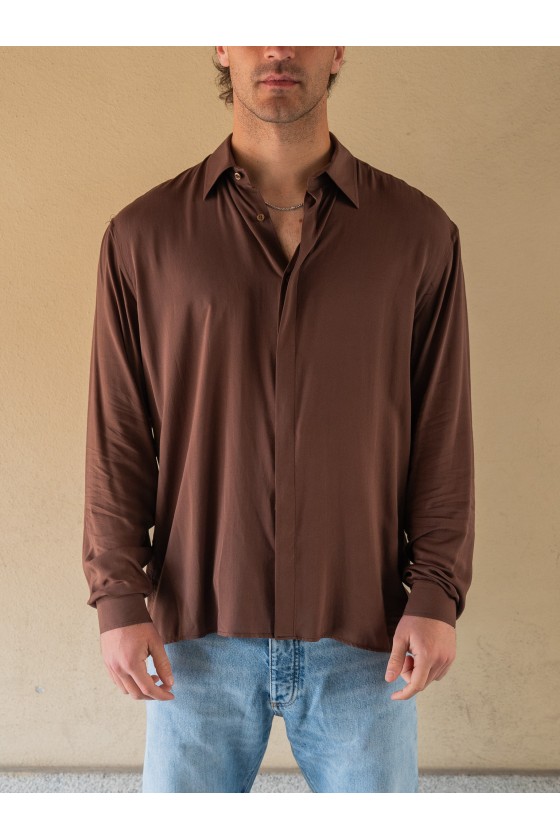 MARSEM- CAMICIA VISCOSA MORO