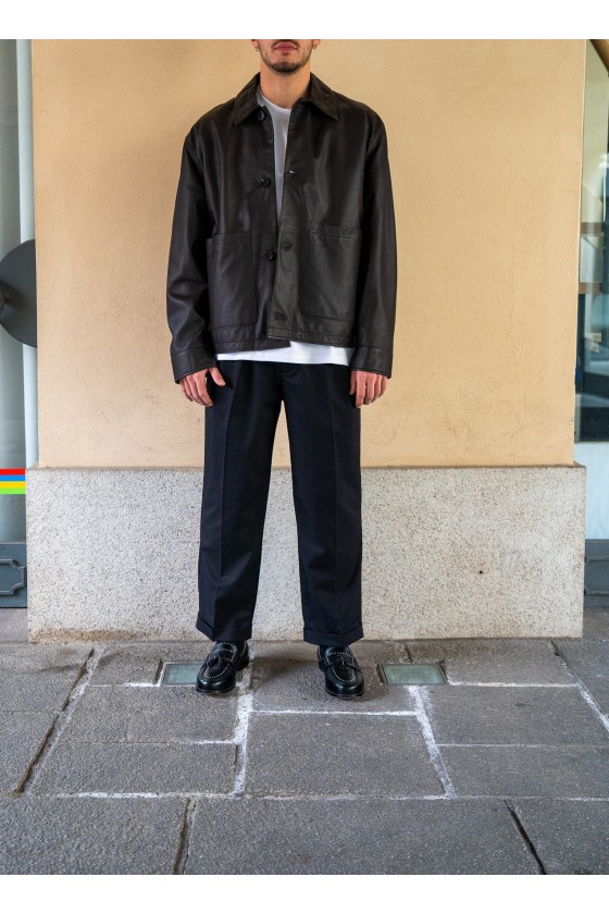 AMARANTO - GIACCA PELLE MORO