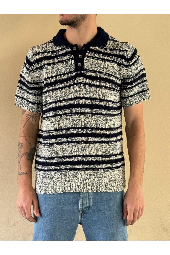 AMARANTO - POLO TRICOT BLU