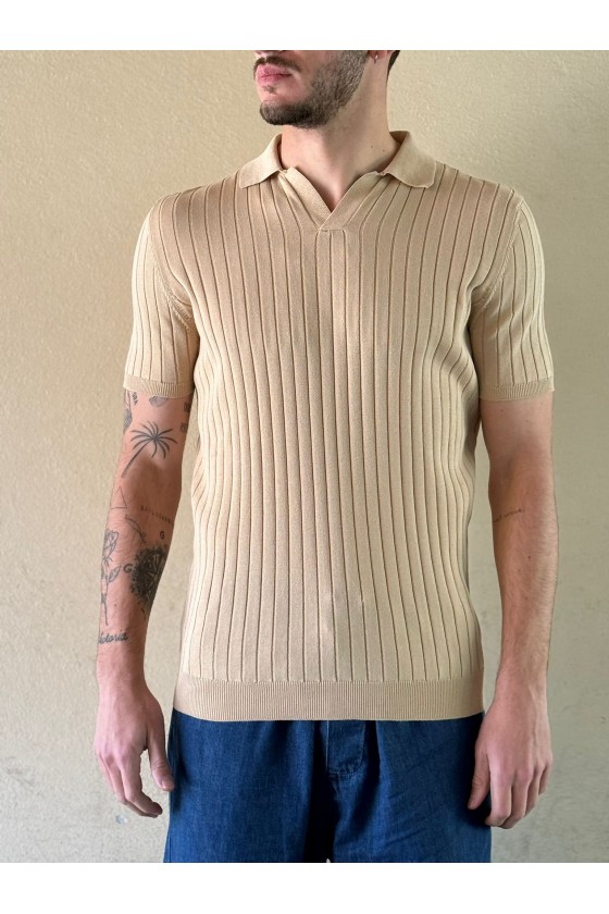 AMARANTO - POLO BEIGE