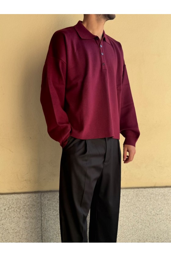 MARSEM – Polo Crop Bordeaux...