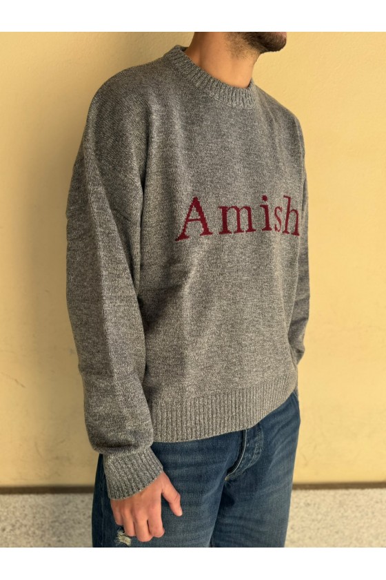 AMISH - MAGLIONE CROP GRIGIO