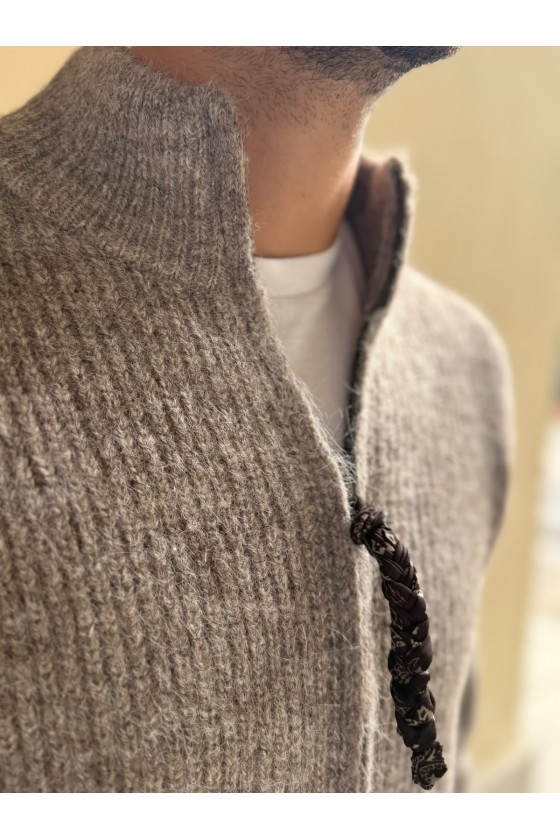 TOOCO - FULL ZIP ALMOND