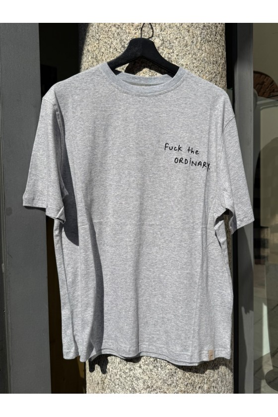 TOOCO - T-SHIRT RICAMO GRIGIA
